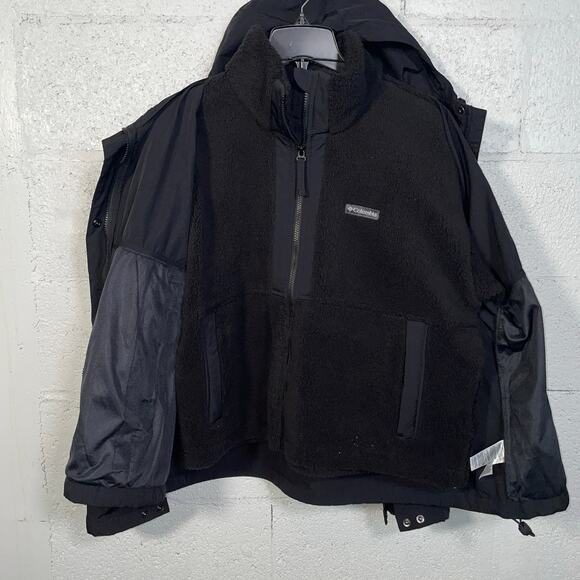 Columbia W Laurelwoods II Interchange Hooded Jacket black Large - Picture 5 of 13